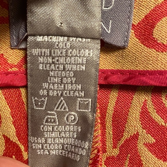 🚺 Sigrid Olsen pink & tan tapestry pants - Picture 4 of 6